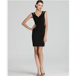 Black Halo Mini Dress - Analisa V Neck Size 2